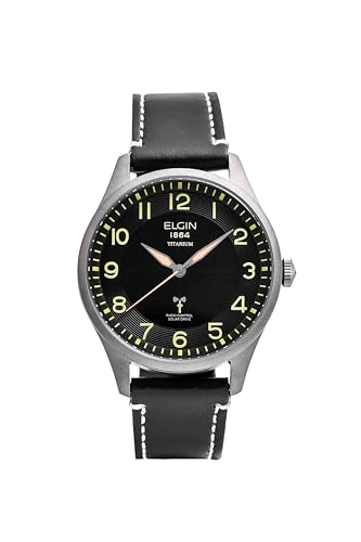 ELGIN チタン製 電波ソーラ腕時計 FK1431TI-BP